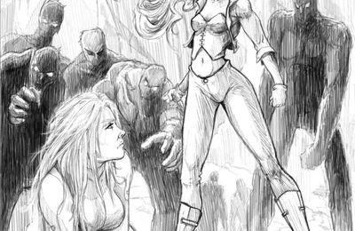 Réalisation d'une illustration pour le roman L'odre des gardiens T3 de Nathalie Di Meglio 