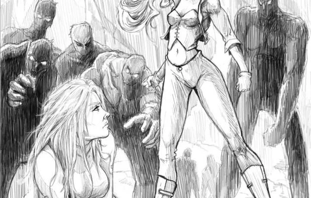 Réalisation d'une illustration pour le roman L'odre des gardiens T3 de Nathalie Di Meglio 
